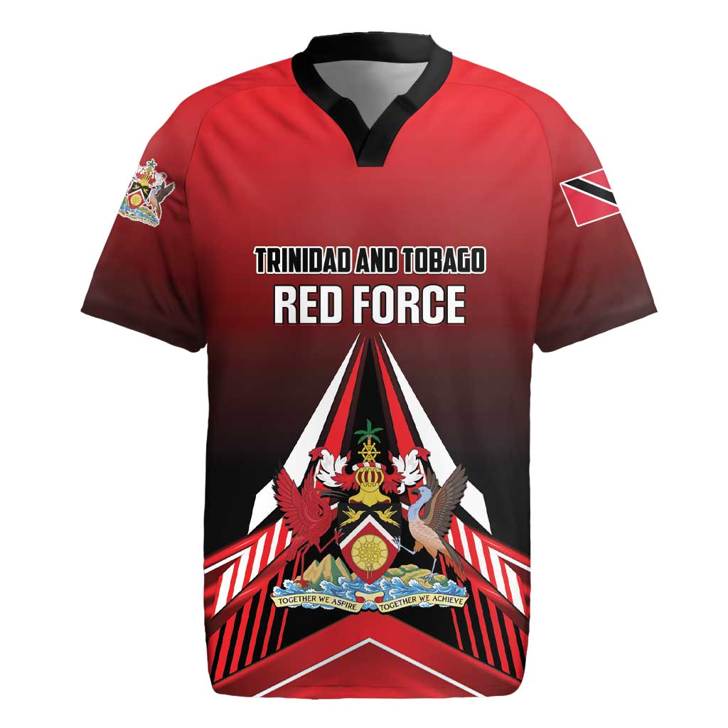 Custom Cricket Trinidad and Tobago Red Force Rugby Jersey Go Champion