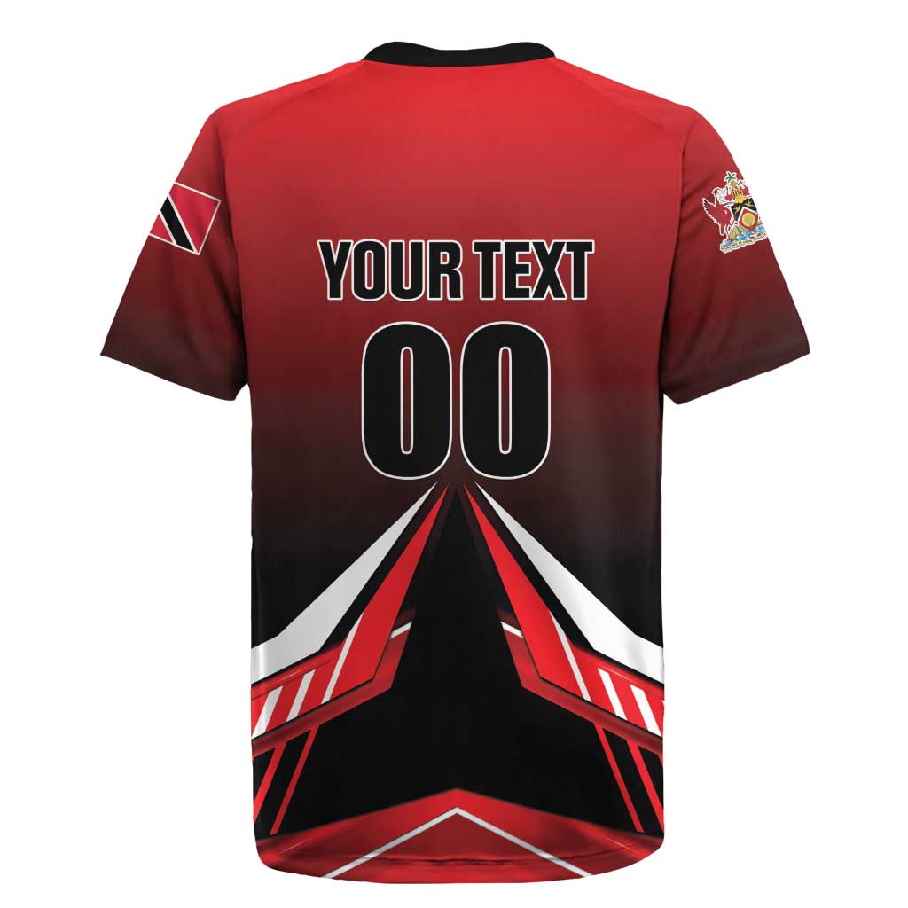 Custom Cricket Trinidad and Tobago Red Force Rugby Jersey Go Champion