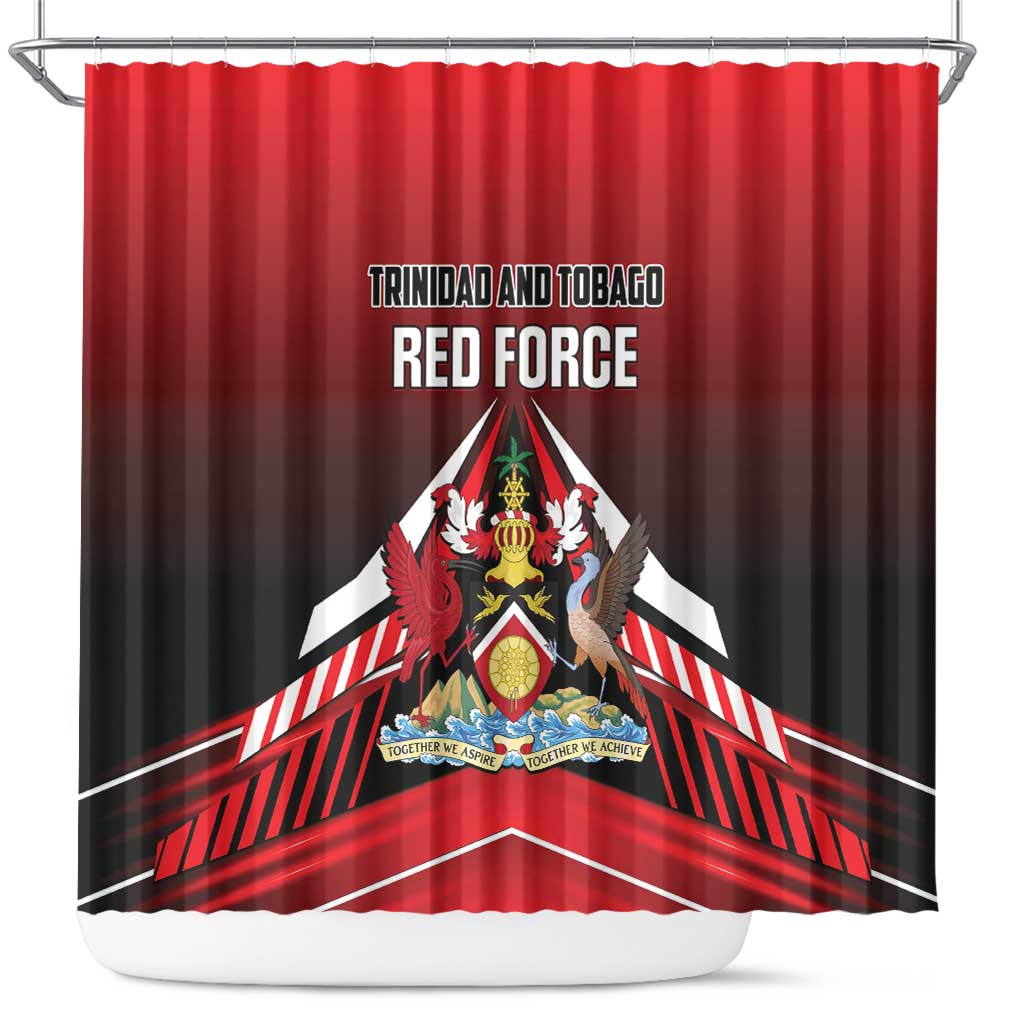 Custom Cricket Trinidad and Tobago Red Force Shower Curtain Go Champion