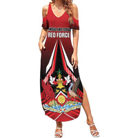 Custom Cricket Trinidad and Tobago Red Force Summer Maxi Dress Go Champion
