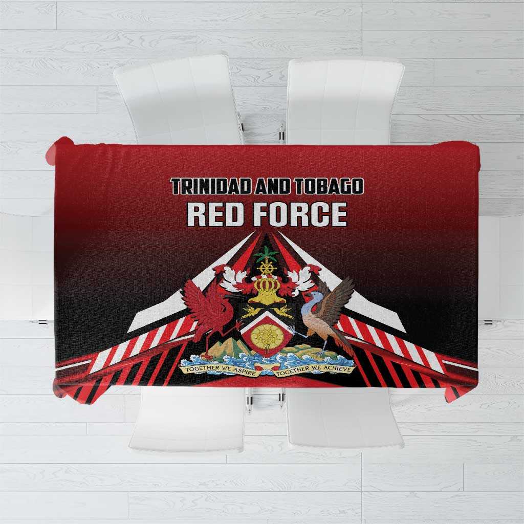 Custom Cricket Trinidad and Tobago Red Force Tablecloth Go Champion