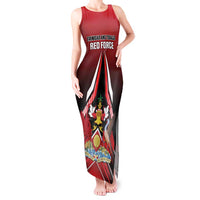 Custom Cricket Trinidad and Tobago Red Force Tank Maxi Dress Go Champion