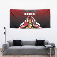 Custom Cricket Trinidad and Tobago Red Force Tapestry Go Champion