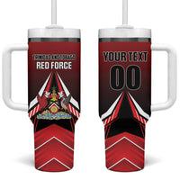 Custom Cricket Trinidad and Tobago Red Force Tumbler With Handle Go Champion