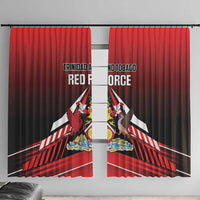 Custom Cricket Trinidad and Tobago Red Force Window Curtain Go Champion