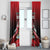 Custom Cricket Trinidad and Tobago Red Force Window Curtain Go Champion