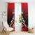 Custom Cricket Trinidad and Tobago Red Force Window Curtain Go Champion