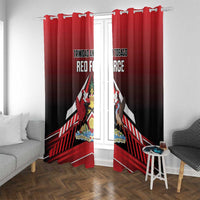 Custom Cricket Trinidad and Tobago Red Force Window Curtain Go Champion