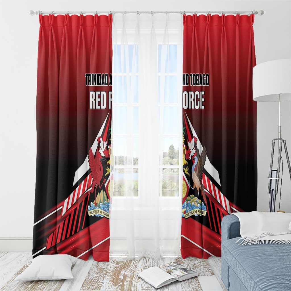 Custom Cricket Trinidad and Tobago Red Force Window Curtain Go Champion