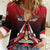 Custom Cricket Trinidad and Tobago Red Force Women Casual Shirt Go Champion