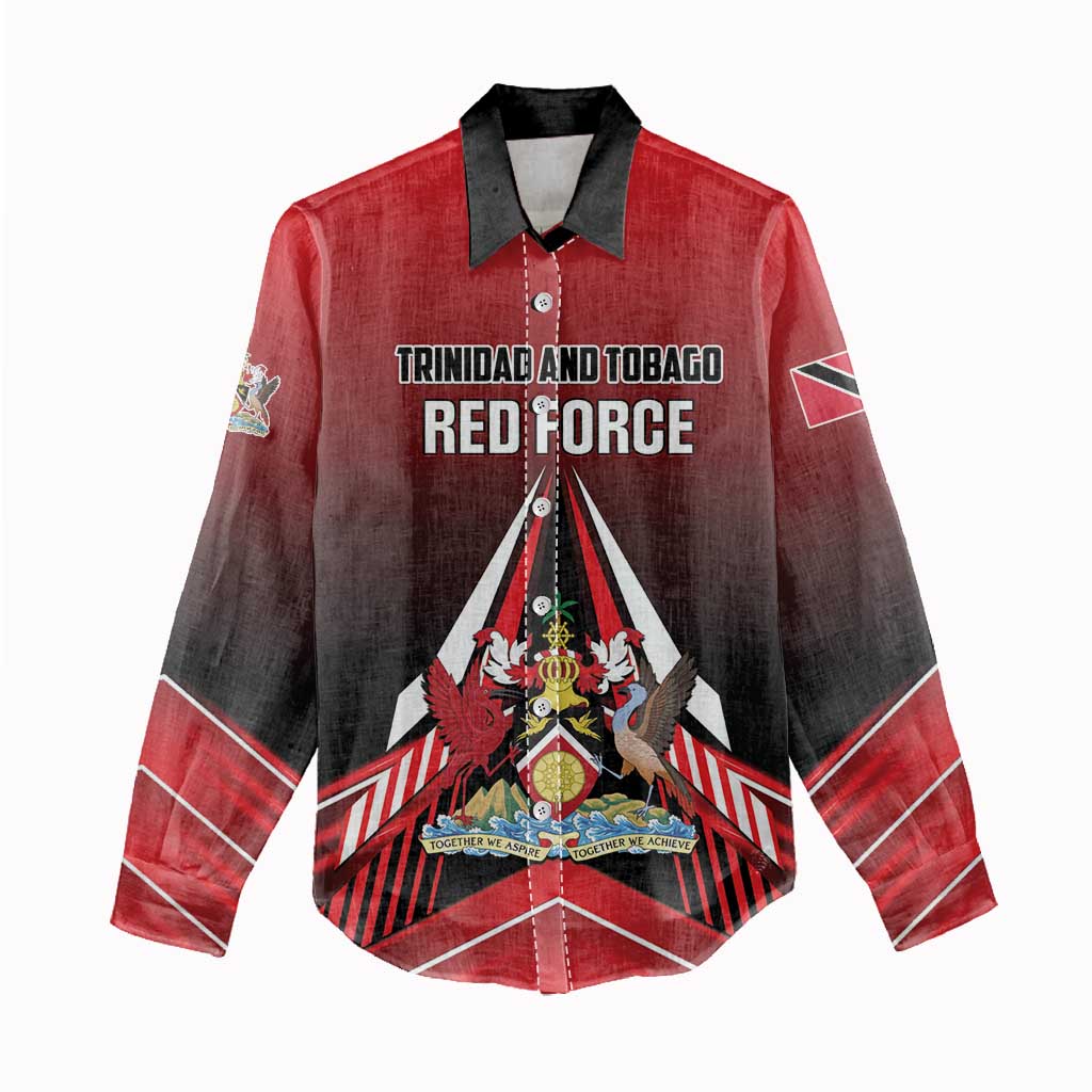 Custom Cricket Trinidad and Tobago Red Force Women Casual Shirt Go Champion