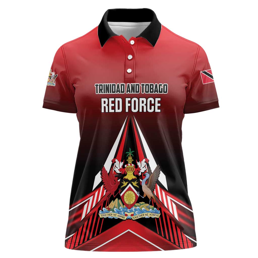 Custom Cricket Trinidad and Tobago Red Force Women Polo Shirt Go Champion