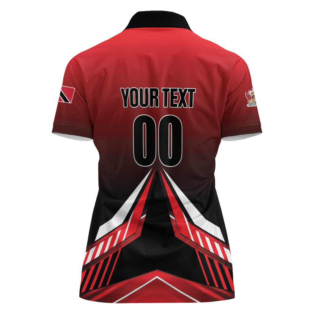 Custom Cricket Trinidad and Tobago Red Force Women Polo Shirt Go Champion