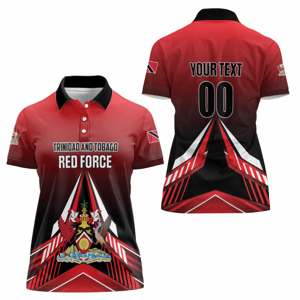 Custom Cricket Trinidad and Tobago Red Force Women Polo Shirt Go Champion