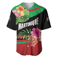 Personalized Martinique Tropical Flower Baseball Jersey Matinik Beautiful Island