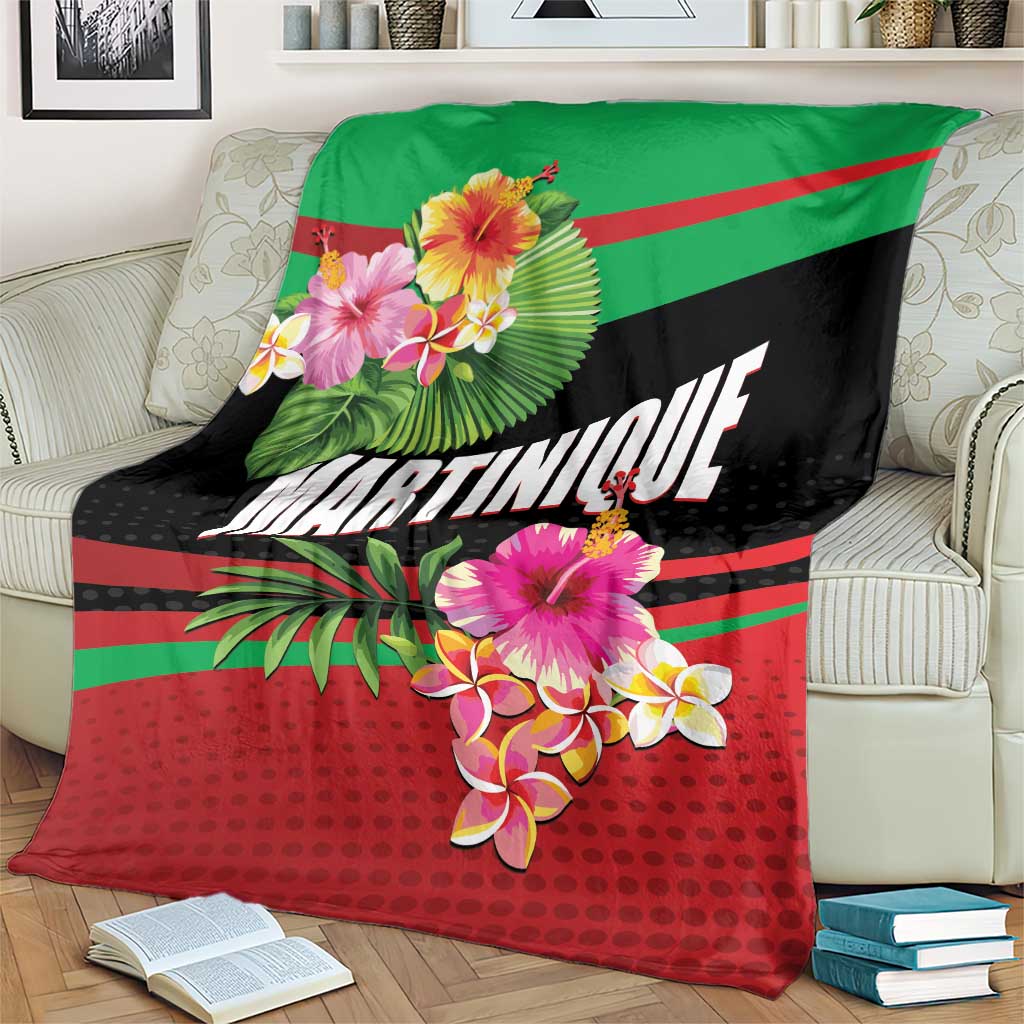 Personalized Martinique Tropical Flower Blanket Matinik Beautiful Island