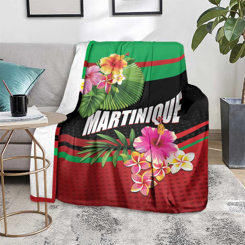 Personalized Martinique Tropical Flower Blanket Matinik Beautiful Island
