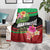 Personalized Martinique Tropical Flower Blanket Matinik Beautiful Island