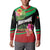 Personalized Martinique Tropical Flower Button Sweatshirt Matinik Beautiful Island