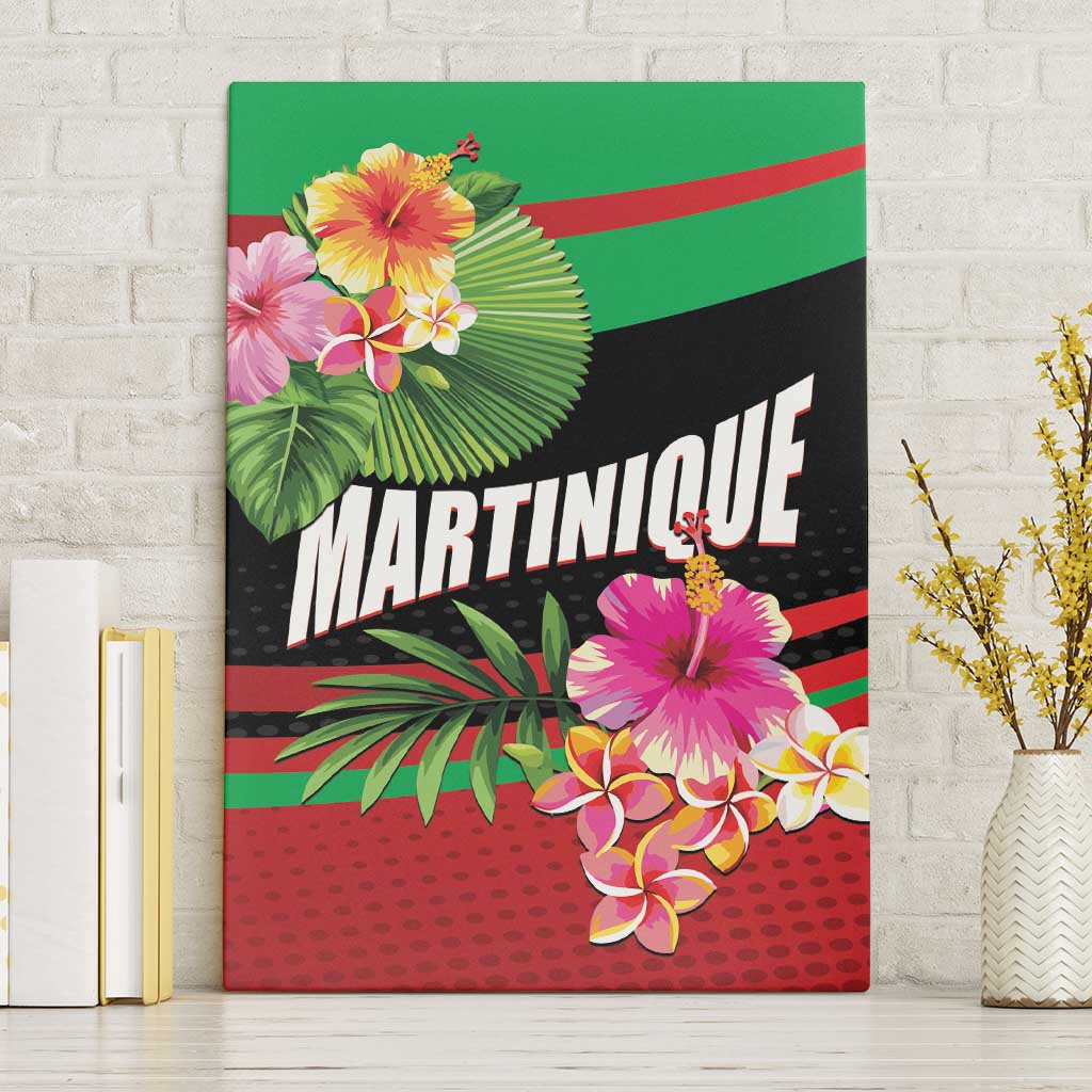 Personalized Martinique Tropical Flower Canvas Wall Art Matinik Beautiful Island