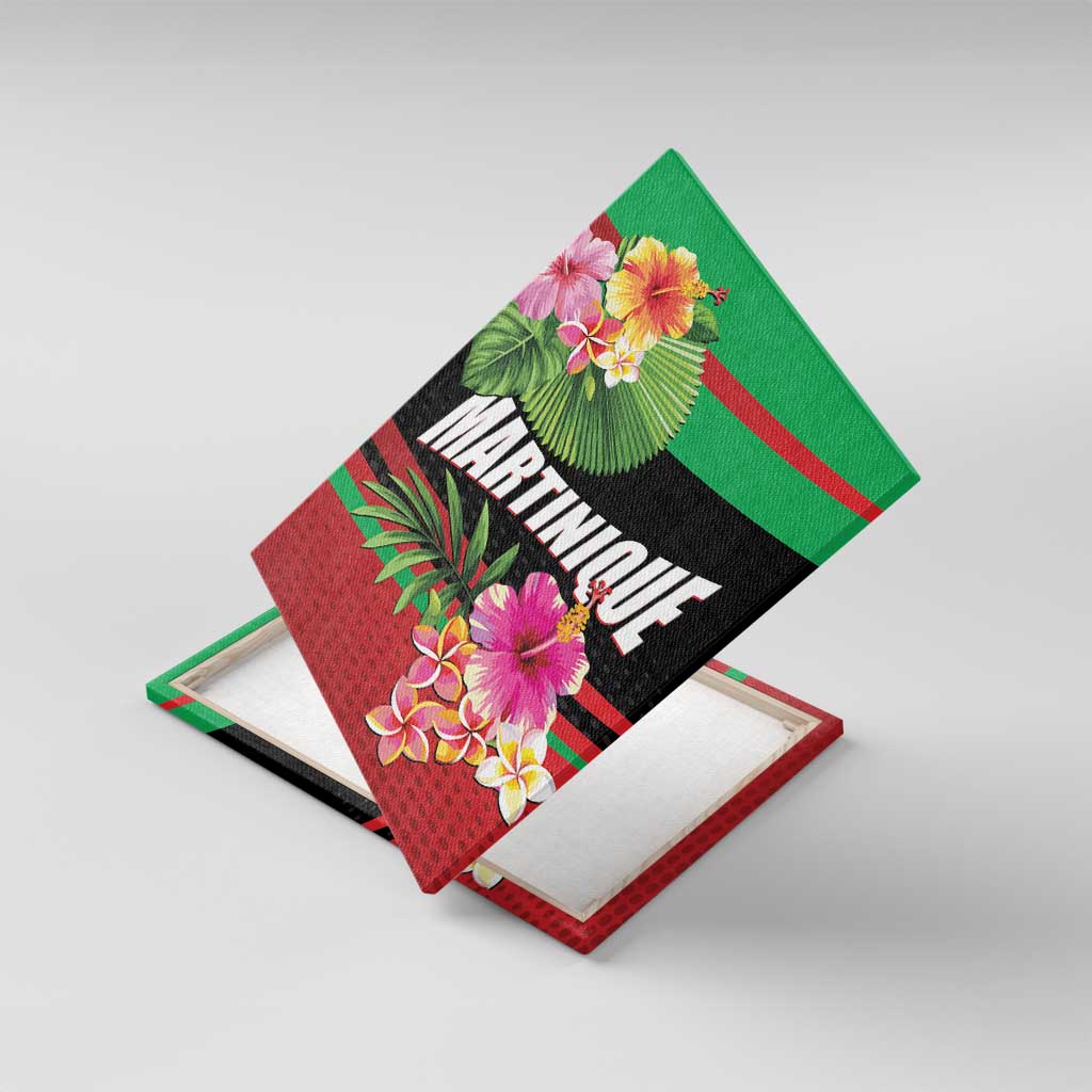 Personalized Martinique Tropical Flower Canvas Wall Art Matinik Beautiful Island