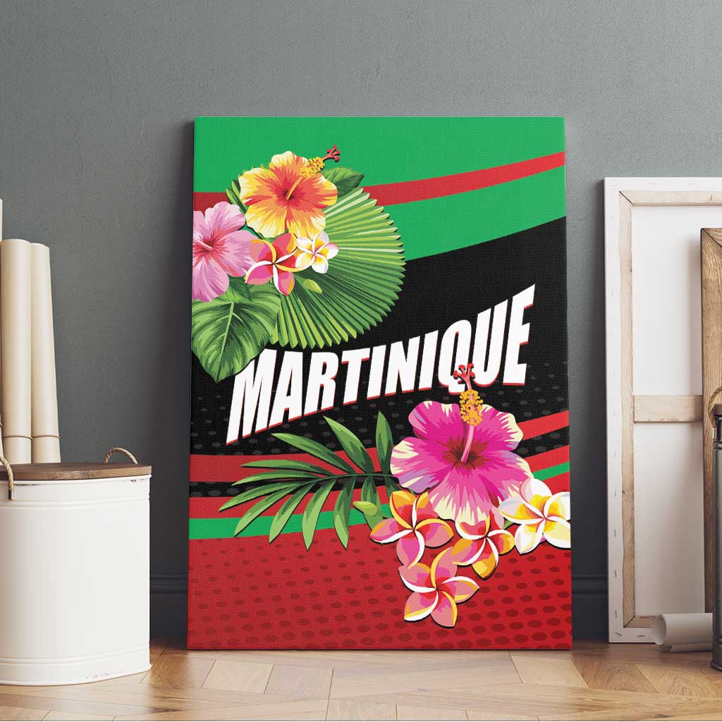 Personalized Martinique Tropical Flower Canvas Wall Art Matinik Beautiful Island