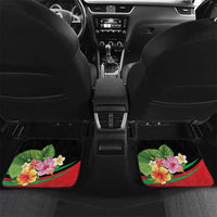 Personalized Martinique Tropical Flower Car Mats Matinik Beautiful Island