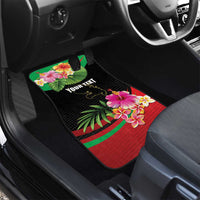 Personalized Martinique Tropical Flower Car Mats Matinik Beautiful Island