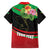 Personalized Martinique Tropical Flower Family Matching Long Sleeve Bodycon Dress and Hawaiian Shirt Matinik Beautiful Island