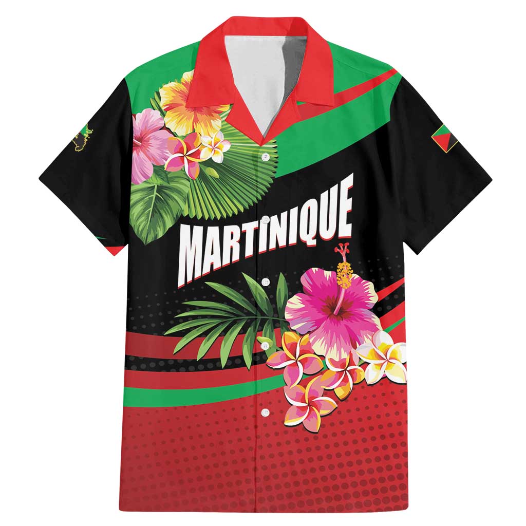 Personalized Martinique Tropical Flower Family Matching Mermaid Dress and Hawaiian Shirt Matinik Beautiful Island