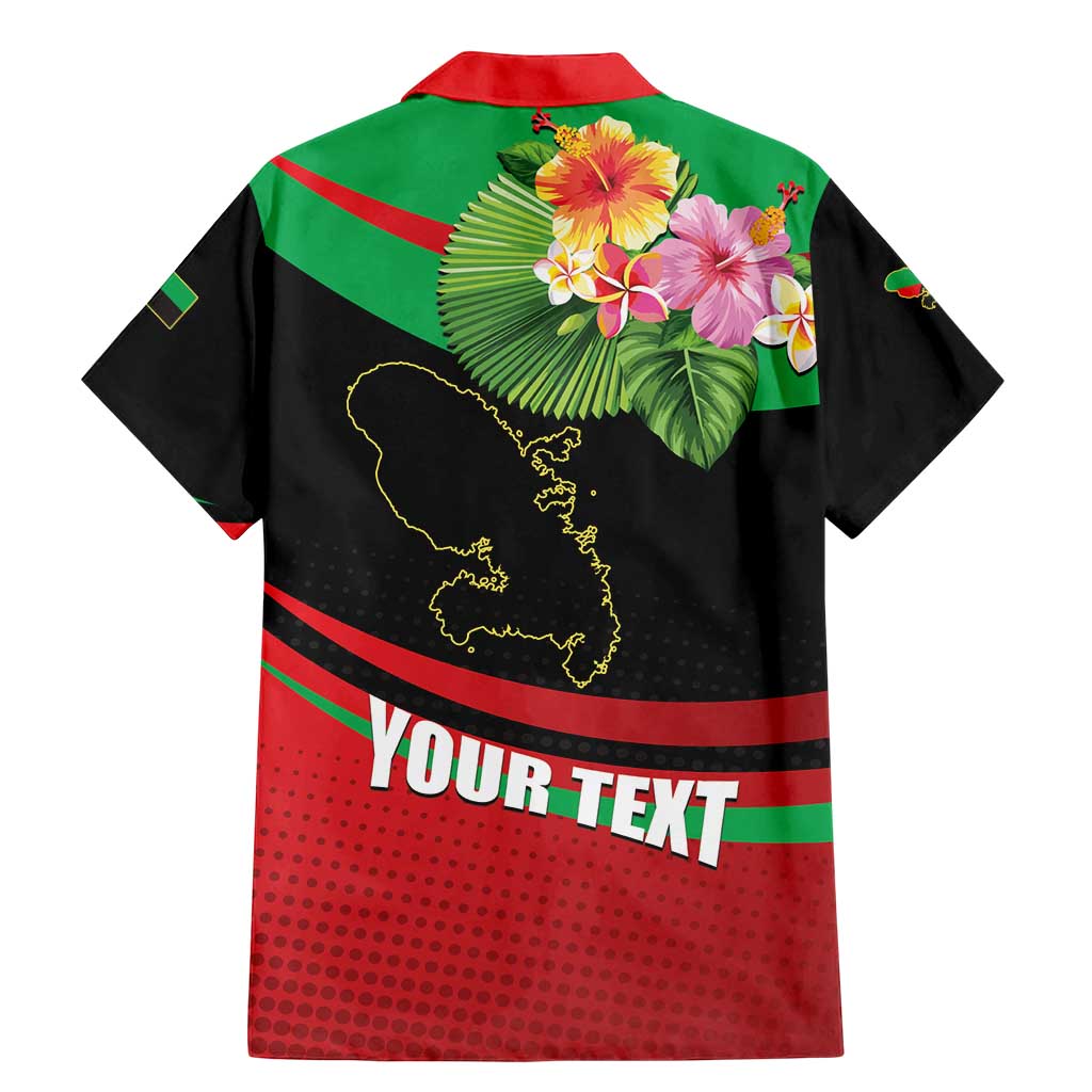 Personalized Martinique Tropical Flower Family Matching Mermaid Dress and Hawaiian Shirt Matinik Beautiful Island