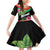 Personalized Martinique Tropical Flower Family Matching Off Shoulder Short Dress and Hawaiian Shirt Matinik Beautiful Island