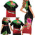 Personalized Martinique Tropical Flower Family Matching Short Sleeve Bodycon Dress and Hawaiian Shirt Matinik Beautiful Island