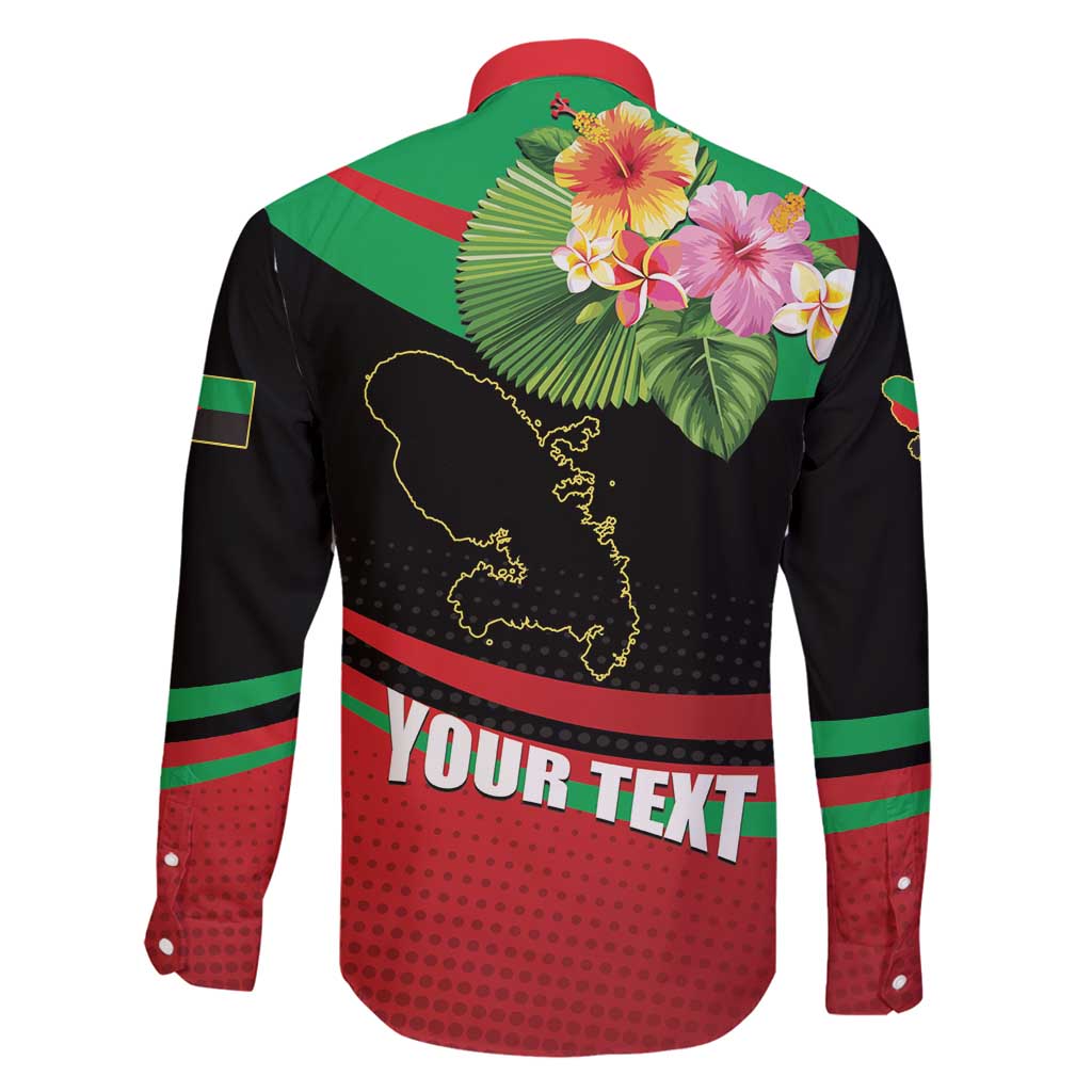 Personalized Martinique Tropical Flower Family Matching Tank Maxi Dress and Hawaiian Shirt Matinik Beautiful Island