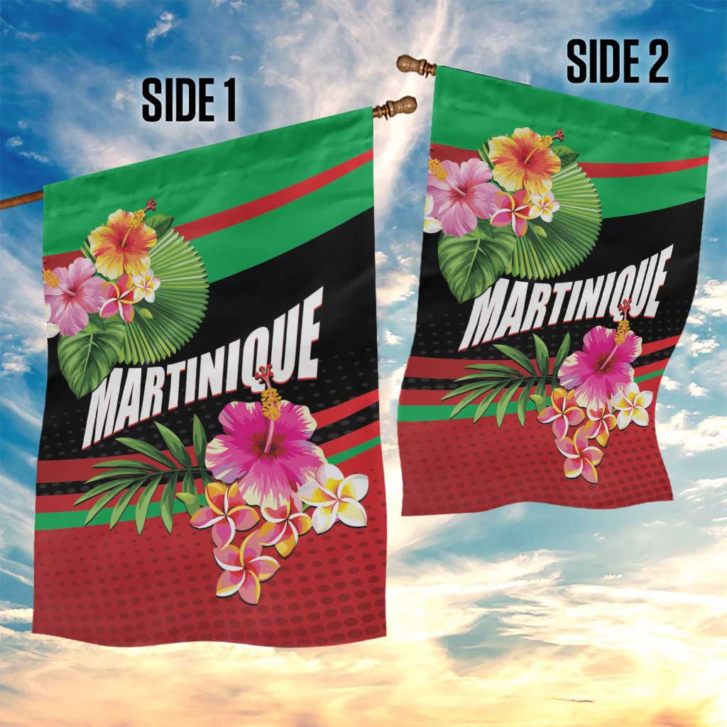 Personalized Martinique Tropical Flower Garden Flag Matinik Beautiful Island