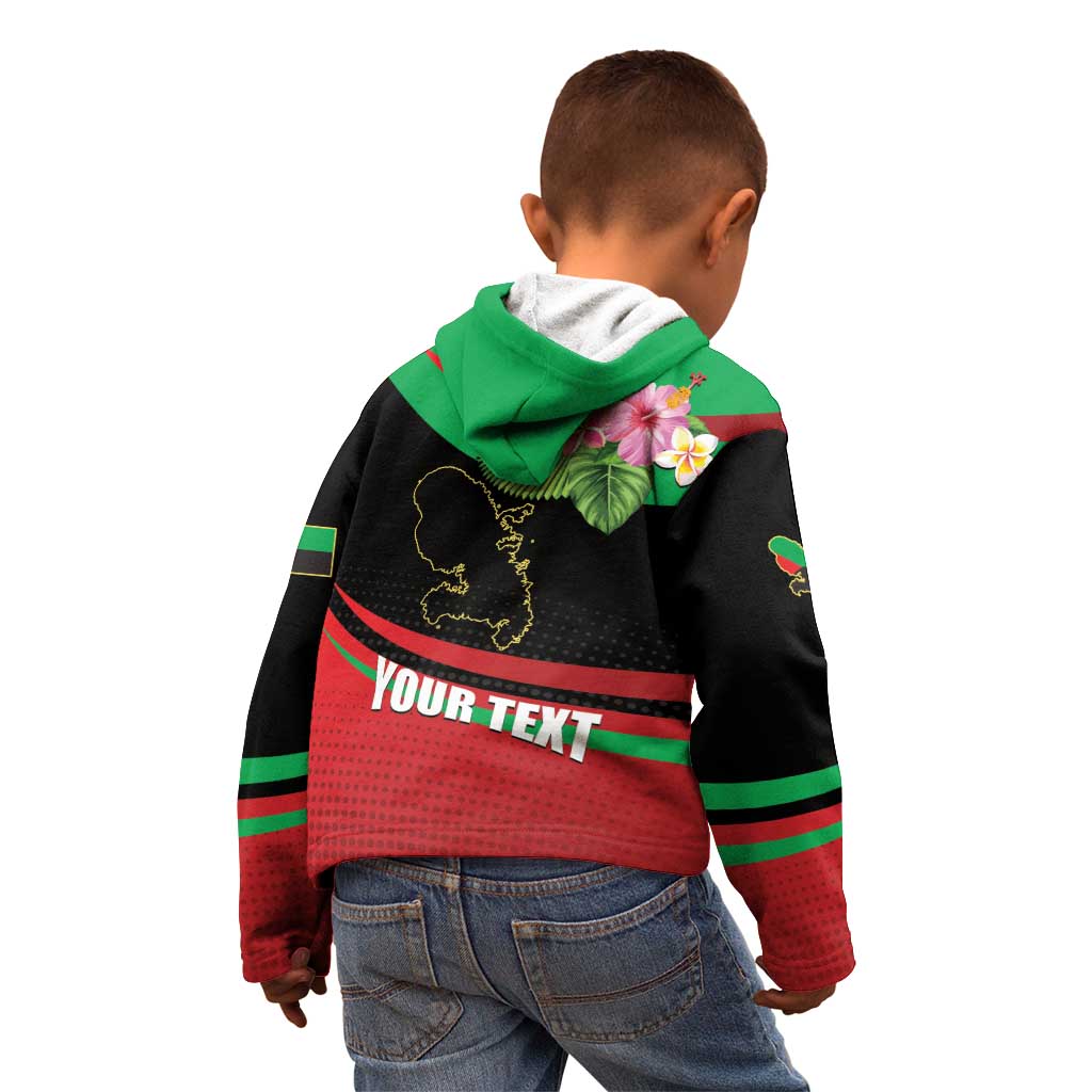 Personalized Martinique Tropical Flower Kid Hoodie Matinik Beautiful Island