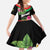 Personalized Martinique Tropical Flower Kid Short Sleeve Dress Matinik Beautiful Island