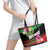 Personalized Martinique Tropical Flower Leather Tote Bag Matinik Beautiful Island