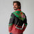 Personalized Martinique Tropical Flower Long Sleeve Polo Shirt Matinik Beautiful Island