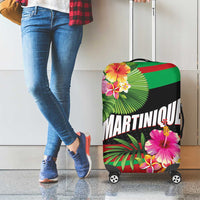 Personalized Martinique Tropical Flower Luggage Cover Matinik Beautiful Island
