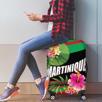 Personalized Martinique Tropical Flower Luggage Cover Matinik Beautiful Island