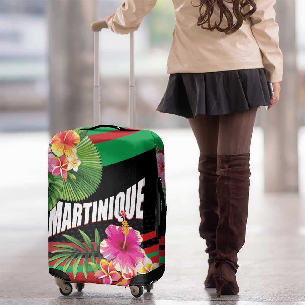 Personalized Martinique Tropical Flower Luggage Cover Matinik Beautiful Island