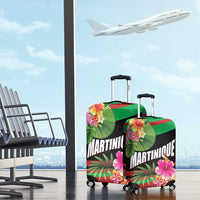 Personalized Martinique Tropical Flower Luggage Cover Matinik Beautiful Island