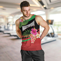 Personalized Martinique Tropical Flower Men Tank Top Matinik Beautiful Island