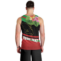Personalized Martinique Tropical Flower Men Tank Top Matinik Beautiful Island