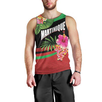 Personalized Martinique Tropical Flower Men Tank Top Matinik Beautiful Island