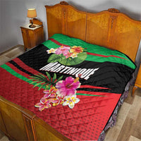 Personalized Martinique Tropical Flower Quilt Matinik Beautiful Island