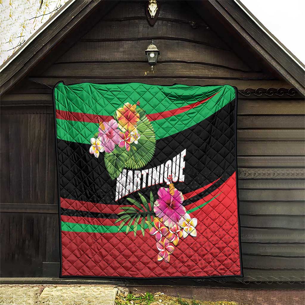 Personalized Martinique Tropical Flower Quilt Matinik Beautiful Island