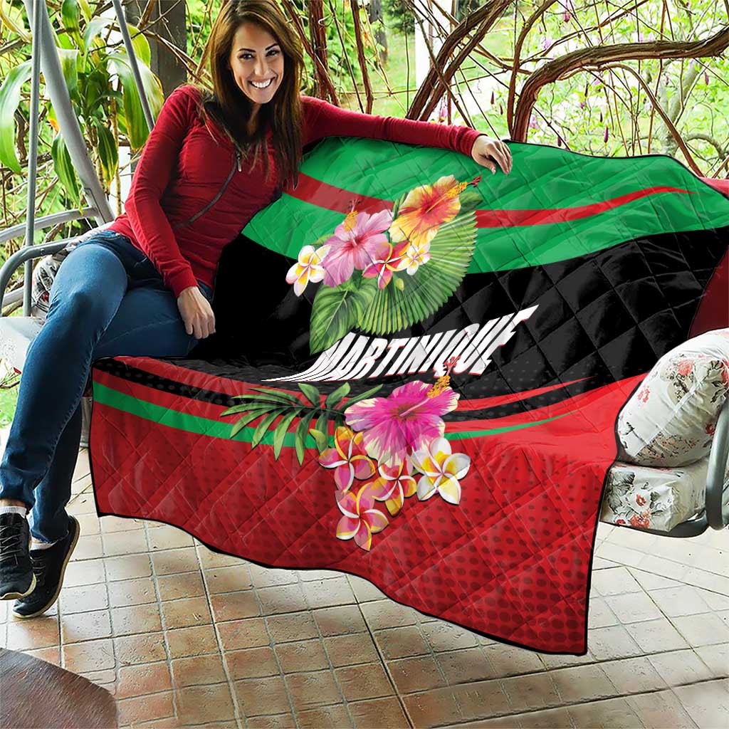 Personalized Martinique Tropical Flower Quilt Matinik Beautiful Island