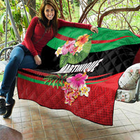 Personalized Martinique Tropical Flower Quilt Matinik Beautiful Island
